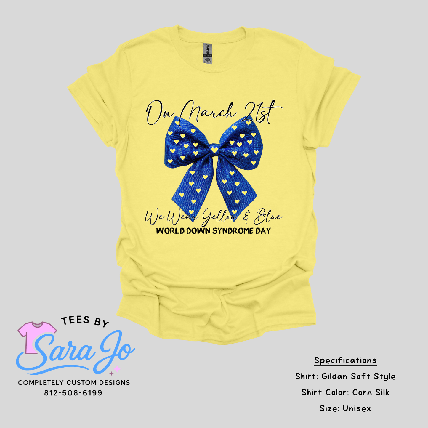 Blue bow WDSD