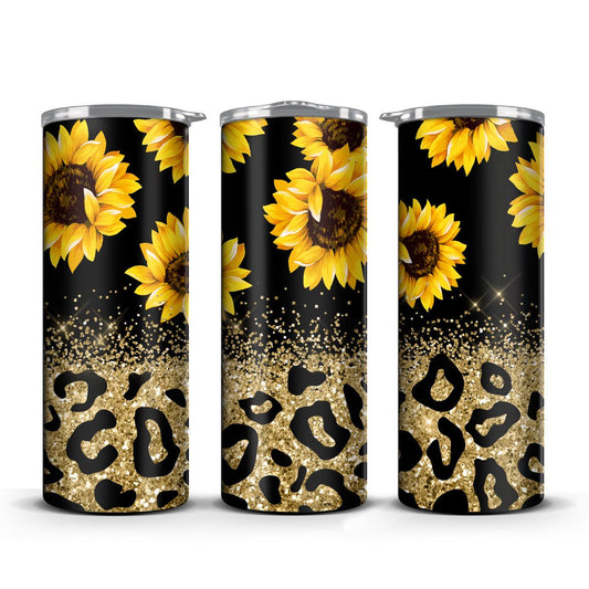 Leopard Glitter Sunflowers