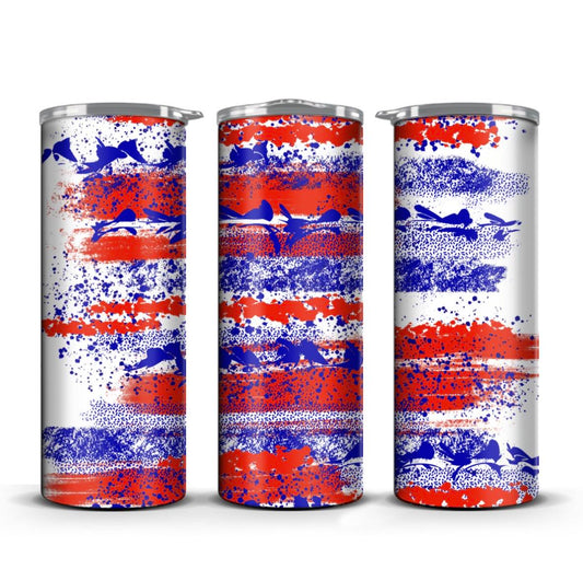 Red & Blue Paint Splatter