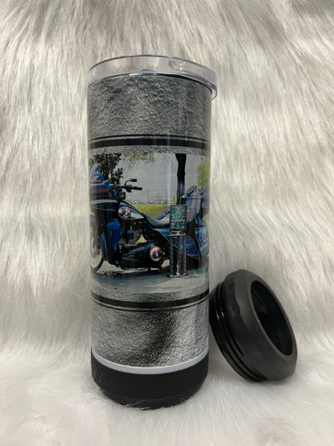 Captain America Motorcycle Tumbler