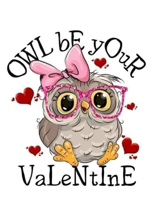 Owl be your Valentine tumbler
