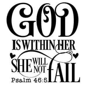 God is within her tumbler