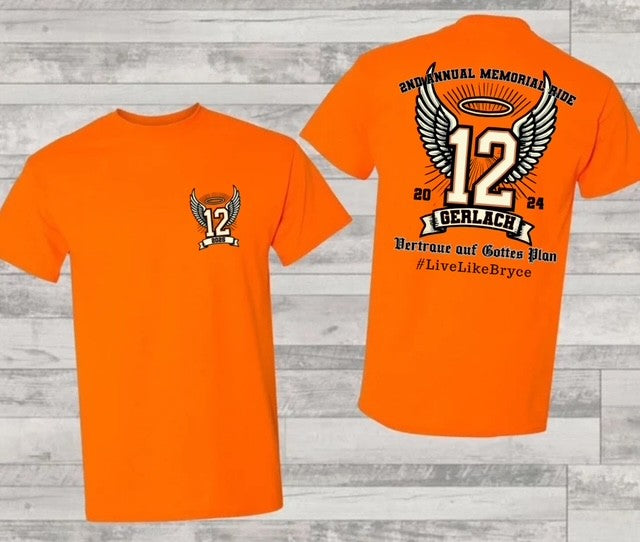 Gerlach Benefit Ride Memorial Shirts